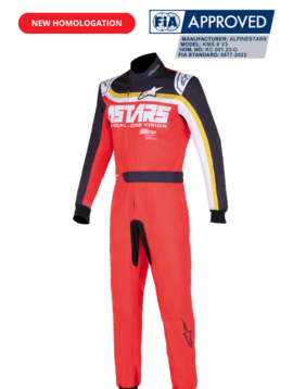 Alpinestars KMX-9 V3 Kart Overal Graph 2 Red/Black