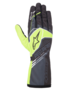 Alpinestars Tech-1K Race V2 Handschuhe Corporate Anthrazit/Hellgrün Kalk/Gelb