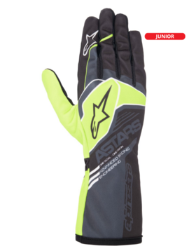 Alpinestars Tech-1K Race Junior V2 Gloves Corporate Anthracite/Light Green Lime/Yellow