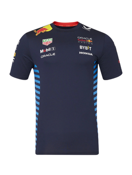 RedBull Heren Team Set Up T-Shirt Blauw Night Sky 2024