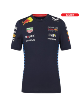 RedBull Junior Kinderen Team Set Up T-Shirt Blauw Night Sky 2024