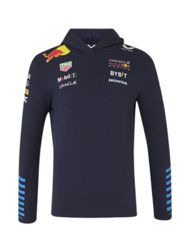 RedBull Team Sweat Pullover Hoodie 2024 Heren - Blauw