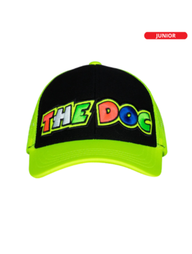 VR46 The Doctor 46 Casquette Trucker Enfant Jaune Fluo Noir