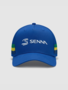 Ayrton Senna Kappe Stripe Cap Surf The Web - Blau