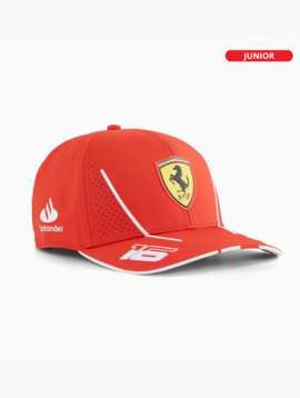 Ferrari Charles Leclerc Casquette Rouge Enfant édition 2024