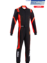 Sparco Thunder Advanced Kinderoverall Schwarz Rot