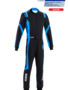Sparco Thunder Advanced Kinderoverall Schwarz Blau