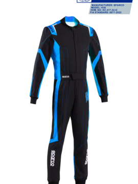 Sparco Thunder Advanced Combinaison Noir Bleu