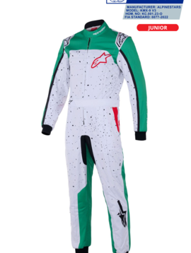 Alpinestars KMX-9 V3 Graph 6 Junior Wit Groen