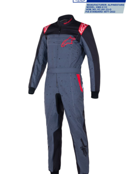 Alpinestars KMX-9 V3 Graph 6 Grijs Zwart Rood
