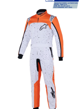 Alpinestars KMX-9 V3 Graph 6 Wit Oranje