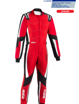 Sparco Kerb Advanced Overall Rood Zwart Junior