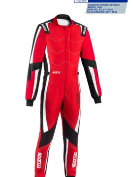 Sparco Kerb Advanced Overall Rood Zwart