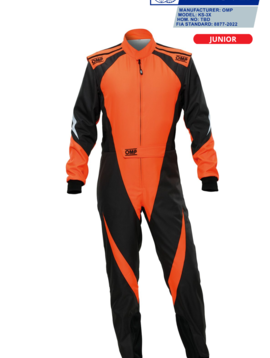 OMP KS-3X Overall Zwart Oranje Junior
