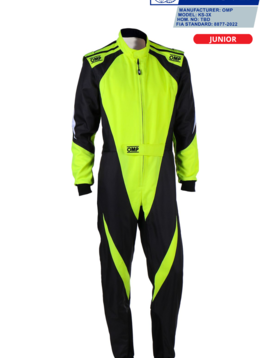 OMP KS-3X Overall Zwart Geel Junior