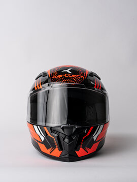 Karttech Helm Leopard V2 Rood Fluo