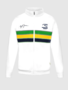 Ayrton Senna Retro Veste zippée Stripe blanc