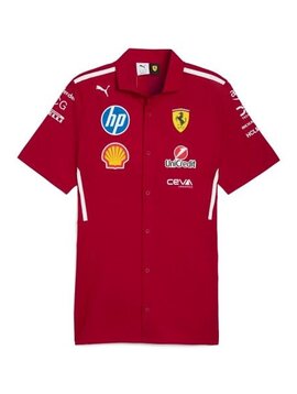 Ferrari RP Team Shirt Polo Lady Dark Cherry