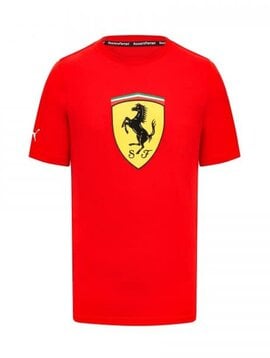 Ferrari Mens Large Shield Tee Red
