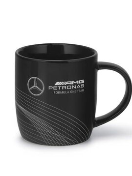 Mercedes Logo Lines Mug Black