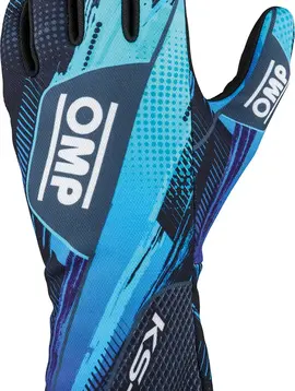 OMP KS-4 Art Handschoenen Zwart Blauw