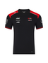 Haas F1 Team Herren T‑Shirt – Set Up Tee | Caviar/Flame Scarlet