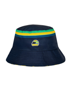 Ayrton Senna Reversible Bucket Cap – Blauw Geel 2026