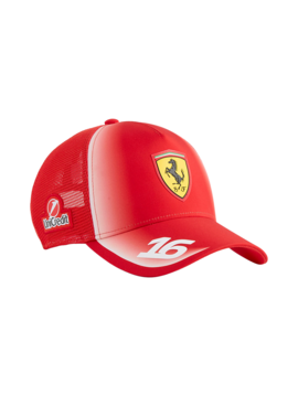 Ferrari Casquette Trucker F1 PUMA 2026 Charles Leclerc – Rouge | Enfants