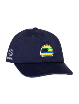 Ayrton Senna 2026 Casquette Helmet Washed – Bleu Marine