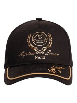 Ayrton Senna Team Lotus Cap 2026 Schwarz