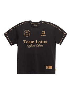Ayrton Senna Team Lotus Oversized T-shirt Unisex 2026 Zwart