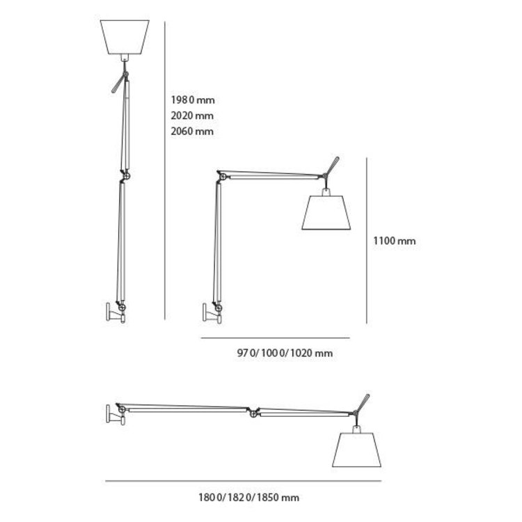 Artemide Artemide Tolomeo Mega Led wall