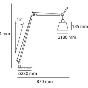 Artemide Artemide Tolomeo Basculante reading Floor