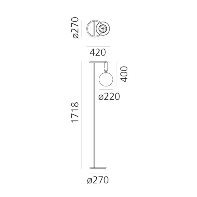 Artemide Artemide nh 22 vloerlamp