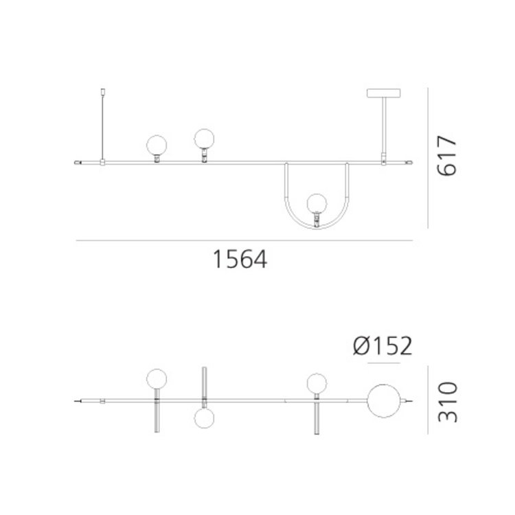 Artemide Artemide Yanzi 1 en SC1 hanglamp