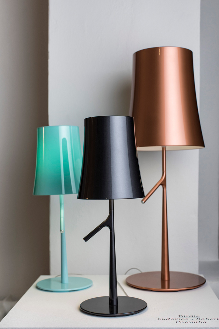 Foscarini Birdie grande en piccola tafellamp