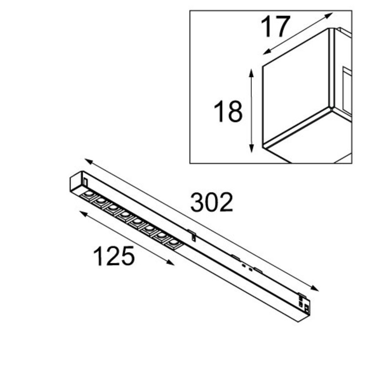 Modular Modular Pista Linear Spots