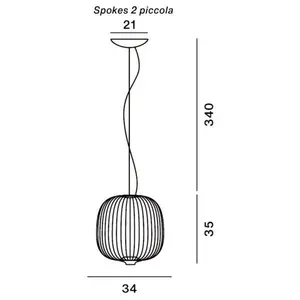 Foscarini Foscarini Spokes 2 piccola hanglamp - Copy