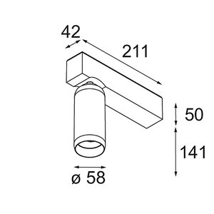 Modular Modular Extrude 300mm Led 2700K fase dim   - Copy