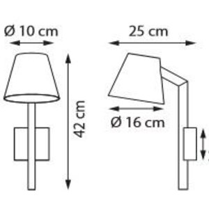 Royal Botania Royal Botania Parker wandlamp