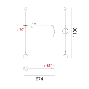 Artemide Artemide Demetra Micro wall Led - Copy