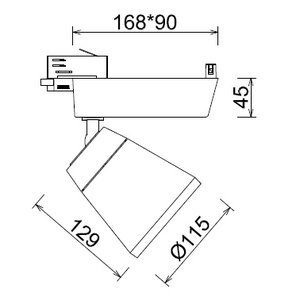 Lucente Loki Railspot 1100Lm wit