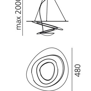 Artemide Artemide Pirce Micro Led Suspensione Led