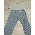 Duke/D555 Duke Pyjama lange Cathal / grau 5XL