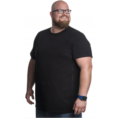 T-Shirt Alca 5XL Biggymans Kleidung schwarz -
