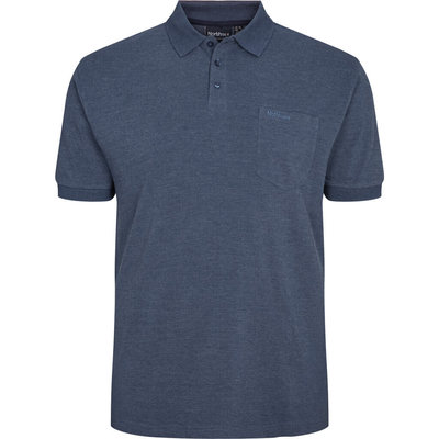 North56 Polo 99011/055 Blau meliert 5XL