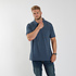 North56 Polo 99011/055 Blau meliert 3XL