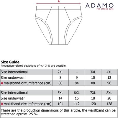 Adamo Slip (2 Stück) 129621/390 4XL