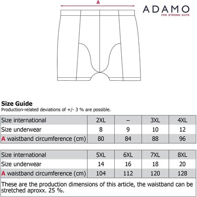Adamo JIM Long Leg Pant Doppelpack 129622/390 3XL
