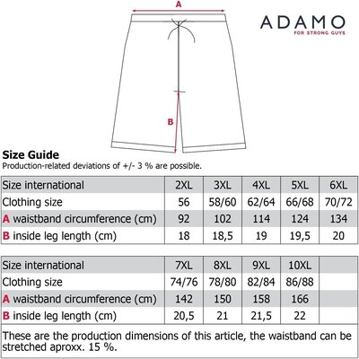 Adamo GERD Pyjama-Shorts 119212/710 3XL